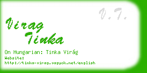virag tinka business card