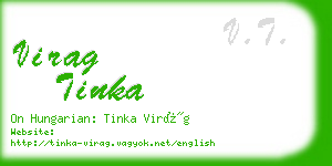 virag tinka business card